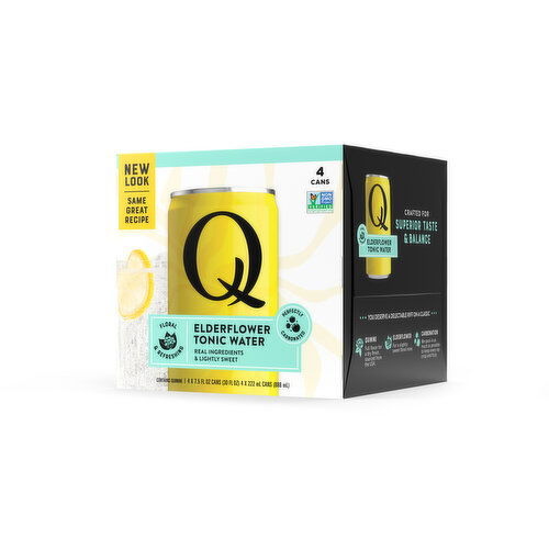 Q Mixers Elderflower Tonic Water - 4 Each