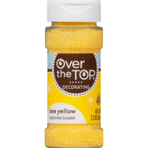 Over the Top Sanding Sugar, Bee Yellow