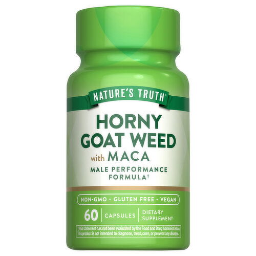 Nature's Truth Horny Goat Weed, with Maca, Capsules