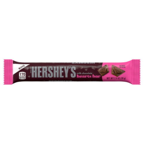 Hershey's Hearts Bar, Milk Chocolate, King