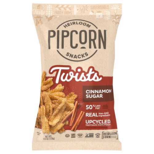 Pipcorn Cinnamon Sugar Twists - 4.5 Ounce