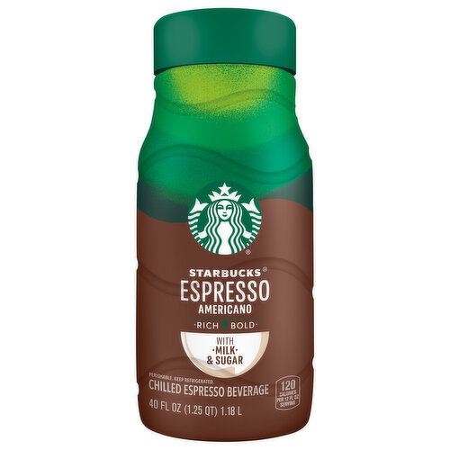 Starbucks Espresso Beverage, Espresso Americano, Chilled, Rich & Bold