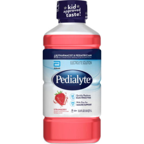 Pedialyte Electrolyte Solution, Strawberry