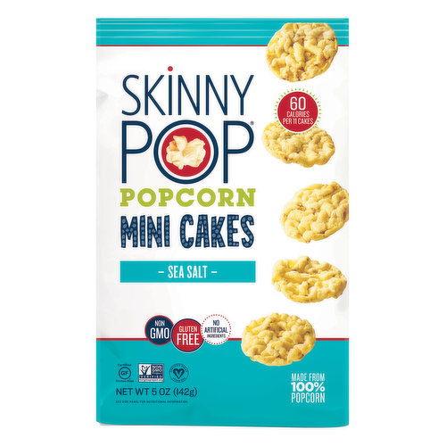 SkinnyPop Popcorn, Mini Cakes, Sea Salt