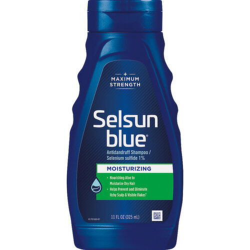 Selsun Blue Antidandruff Shampoo, Maximum Strength, Moisturizing