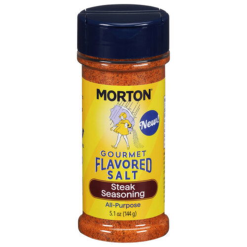 Morton Gourmet Flavored All-Purpose Steak Seasoning Salt - 5.1 Ounce