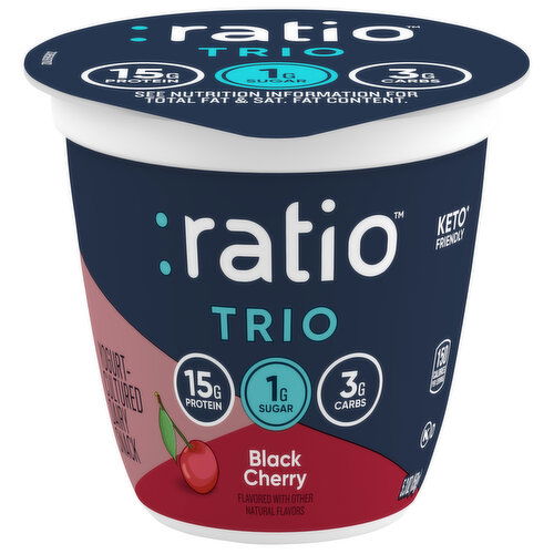 Ratio Black Cherry Dairy Snack - 5.3 Ounce