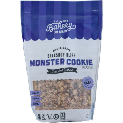 Bakery on Main Decadent Granola, Whole Grain, Monster Cookie Flavor