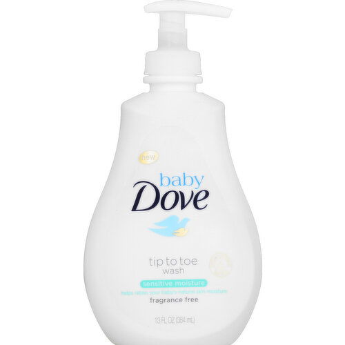 Dove Tip to Toe Wash, Sensitive Moisture, Fragrance Free