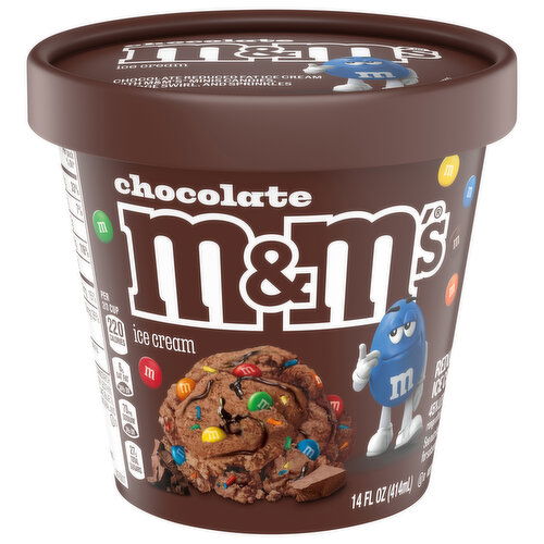 M&M's Ice Cream, Reduced Fat, Chocolate