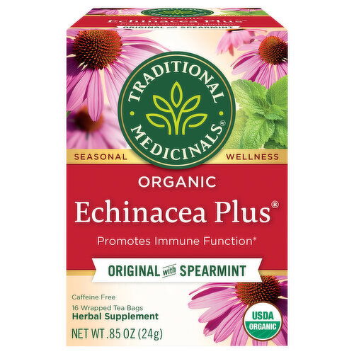 Traditional Medicinals Herbal Supplement, Organic, Original with Spearmint