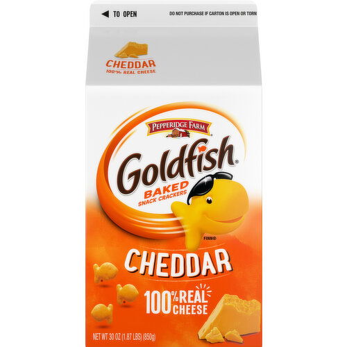 Goldfish Baked Snack Crackers, Cheddar