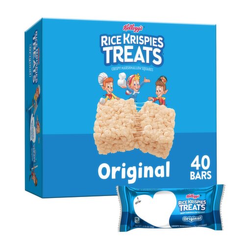 Rice Krispies Treats Crispy Marshmallow Squares, Original, Single Serve - 31.2 Ounce