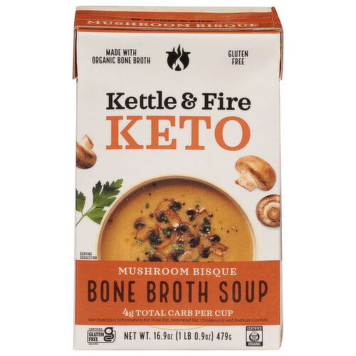 Kettle & Fire Bone Broth Soup, Mushroom Bisque