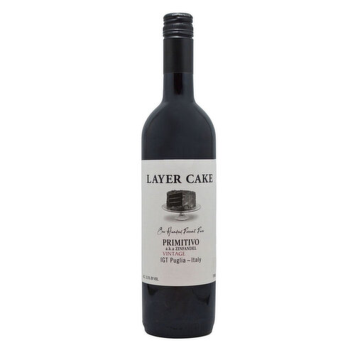 Layer Cake Primitivo Italy Red Wine, 750 ml    