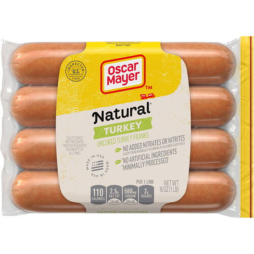 Oscar Mayer Turkey Franks, Uncured