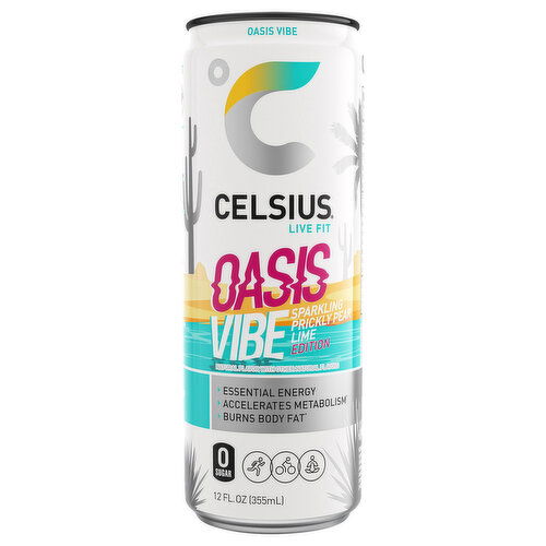 Celsius Energy Drink, Sparkling, Prickly Pear Lime