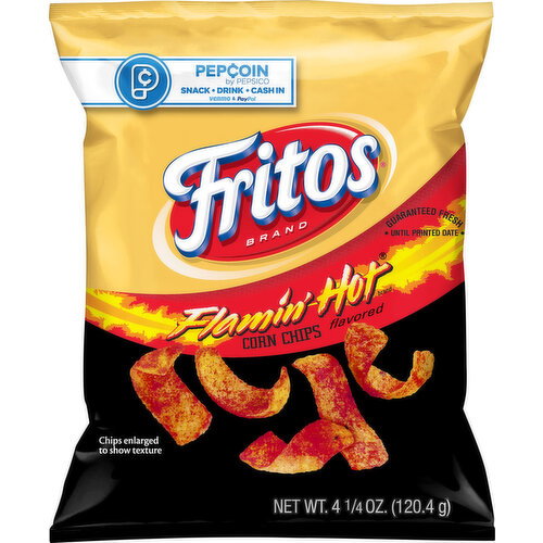 Fritos Corn Chips, Flamin' Hot Flavored Image 1 of 3
