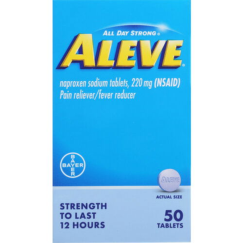 Aleve Pain Reliever/Fever Reducer, 220 mg, Tablets