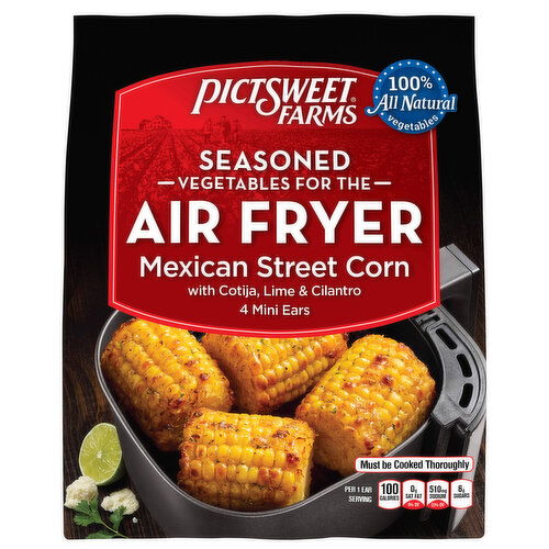 Pictsweet Farms Seasoned Mexican Street Corn with Cotjia Lime & Cilantro - 4 Each