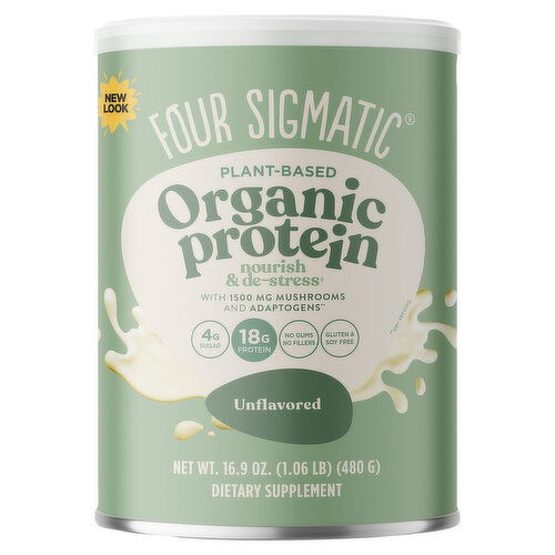 Four Sigmatic Plant-Based Organic Protein, Unflavored