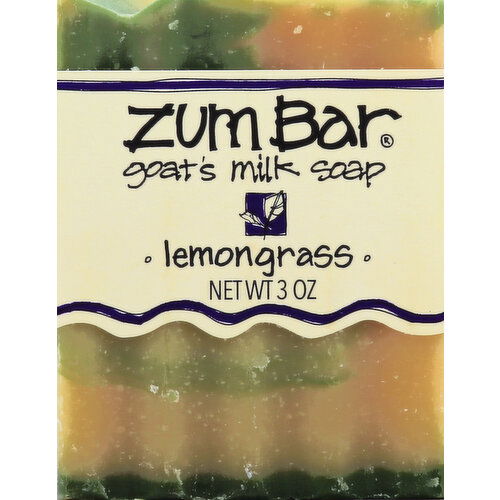 ZUM BAR Soap, Goat's Milk, Lemongrass