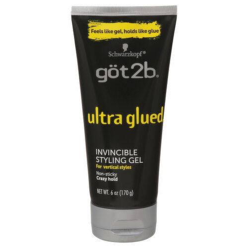 Schwarzkopf Styling Gel, Invicible, Ultra Glued