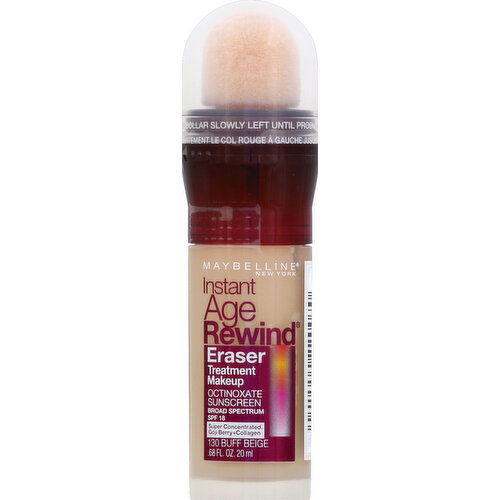 maybelline Eraser Treatment Makeup, Buff Beige 130, SPF 18