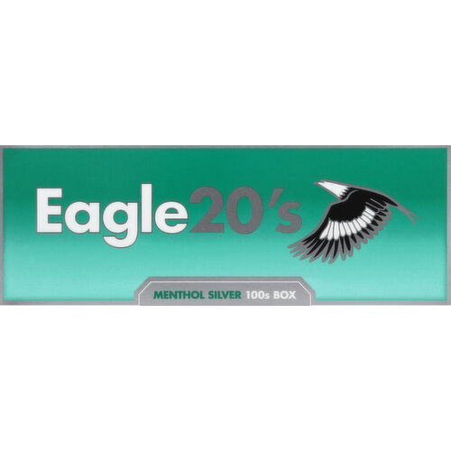 Eagle 20s Cigarettes, Class A, Menthol Silver, 100s - 200 Each