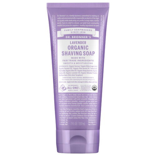 Dr. Bronner's Shaving Soap, Organic, Lavender