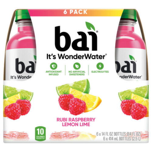 Bai WonderWater, Rubi Raspberry Lemon Lime