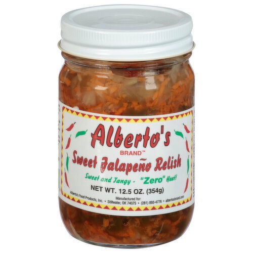 Alberto's Sweet Jalapeno Relish, Sweet & Tangy