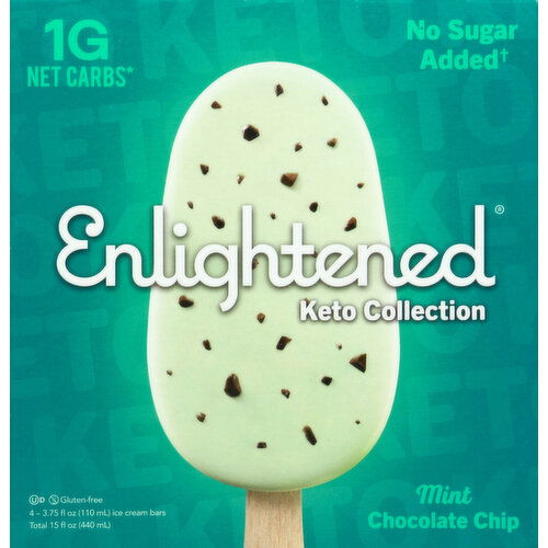 Enlightened Ice Cream Bars, Mint Chocolate Chip