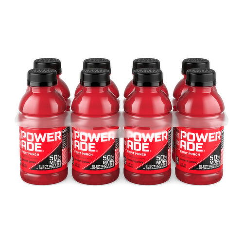 Powerade Fruit Punch Bottles, 8 ct