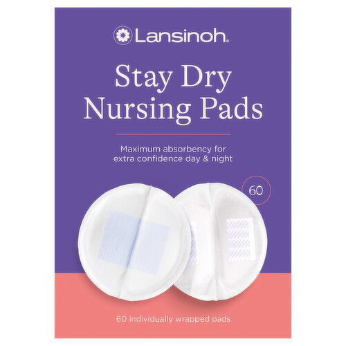 Lansinoh Stay Dry Nursing Pads - 60 Each