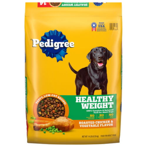 Pedigree Food for Dogs Healthy Weight Roasted Chicken Vegetable Flavor Adult FRESH by Brookshire s