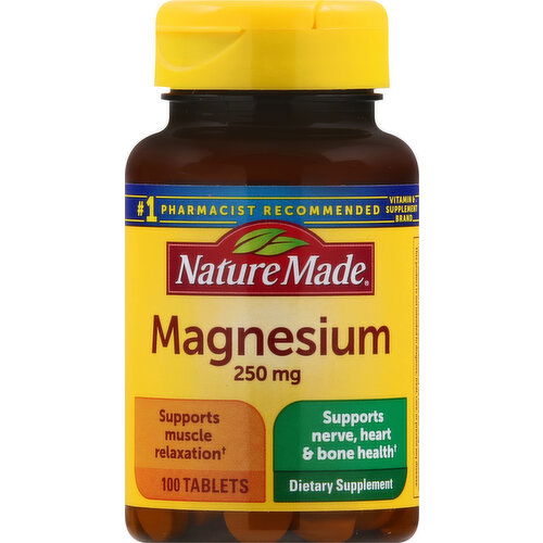 Nature Made Magnesium, 250 mg, Tablets