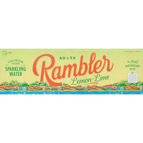 Rambler Sparkling Water, Lemon-Lime