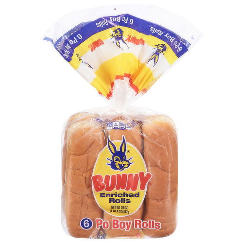 Bunny Po-Boy Rolls