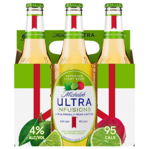 Michelob Ultra Beer, Lime & Prickly Pear Cactus