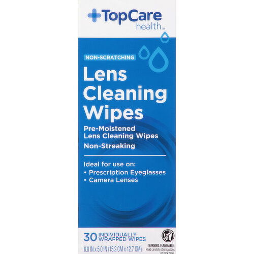 TopCare Lens Cleaning Wipes, Non-Scratching