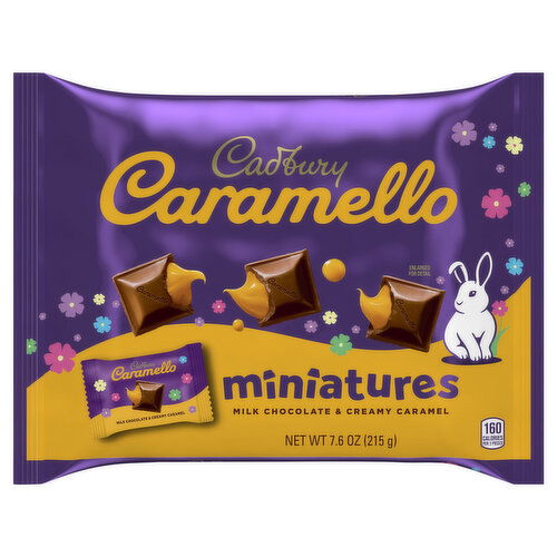 Cadbury Milk Chocolate, Caramello, Miniatures