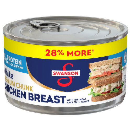 Swanson Chicken Breast, White, Premium Chunk