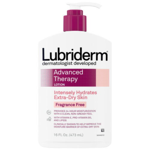 Lubriderm Lotion, Advanced Therapy, Fragrance Free