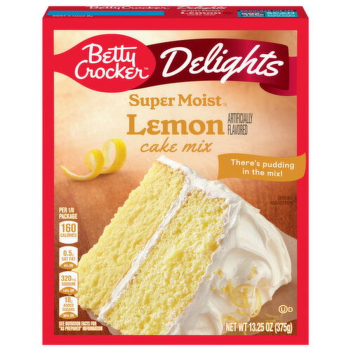 Betty Crocker Super Moist Lemon Cake Mix - 13.25 Ounce