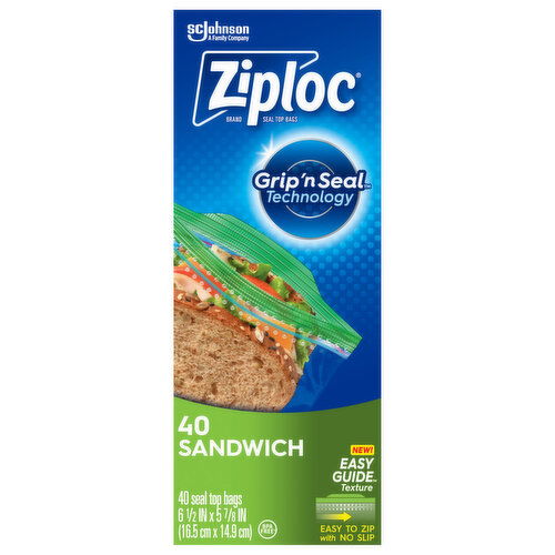 Ziploc Seal Top Bags, Sandwich