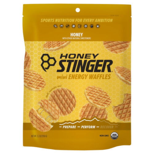 Honey Stinger Energy Waffles, Honey, Mini