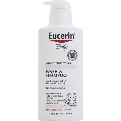 Eucerin Baby Wash & Shampoo, 2 in 1