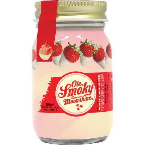 Ole Smoky White Chocolate Strawberry Cream Moonshine Tennessee Whiskey, 750 ml    