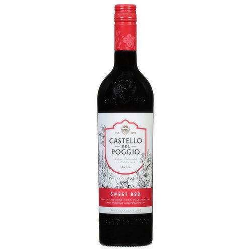Castello Del Poggio Wine, Sweet Red - 750 Milliliter